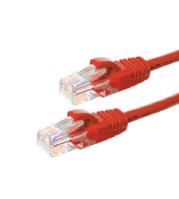 Cat5e netwerkkabel 0,50m rood 100% koper - niet afgeschermd