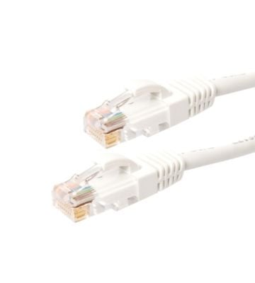 Cat6 netwerkkabel 10m wit 100% koper - niet afgeschermd