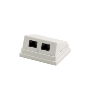 CAT5e UTP opbouwdoos, wit