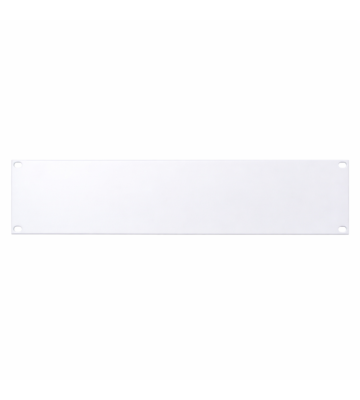 19 inch afdekpaneel - 2U wit