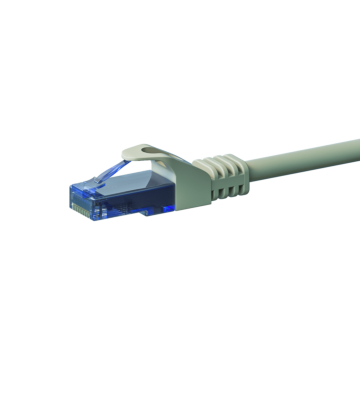 Cat6a netwerkkabel 1m grijs 100% koper - niet afgeschermd