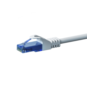 Cat6a netwerkkabel 5m wit 100% koper - niet afgeschermd