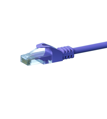 Cat6 netwerkkabel 5m paars - niet afgeschermd - CCA