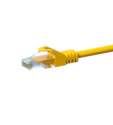 CAT5e netwerkkabel 5m geel - niet afgeschermd - CCA