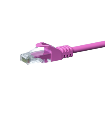 CAT5e netwerkkabel 5m roze - niet afgeschermd - CCA