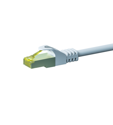 Cat7 netwerkkabel 5m wit 100% koper - dubbel afgeschermd