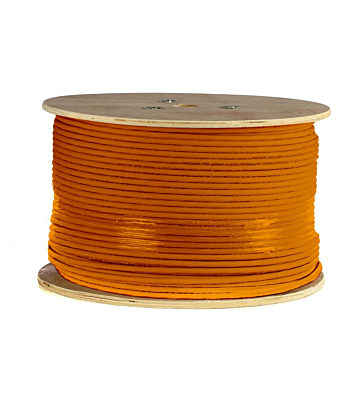 DANICOM Cat7 netwerkkabel op rol 305m stug LSZH (Dca) - dubbel afgeschermd