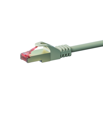 Cat6 netwerkkabel 5m grijs 100% koper - dubbel afgeschermd