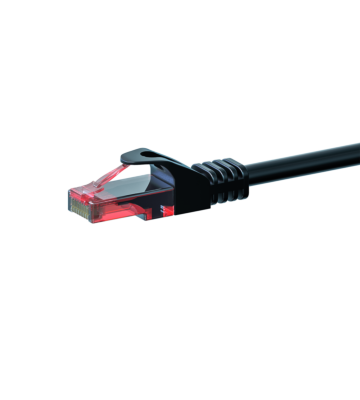 Cat6 netwerkkabel 1,50m zwart 100% koper - niet afgeschermd