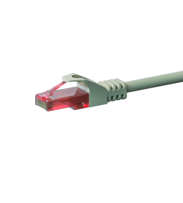 Cat6 netwerkkabel 7,50m grijs - 100% koper - niet afgeschermd
