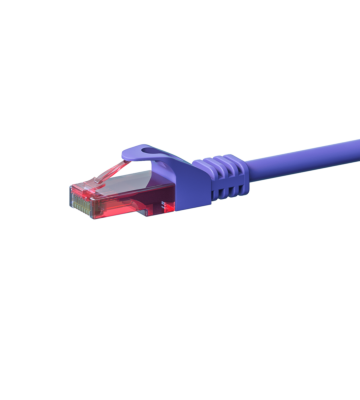 Cat6 netwerkkabel 10m paars 100% koper - niet afgeschermd