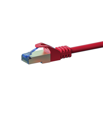Cat6a netwerkkabel 3m rood 100% koper - dubbel afgeschermd