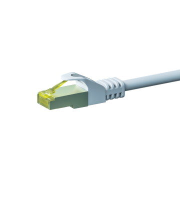 Cat7 netwerkkabel 50m wit 100% koper - dubbel afgeschermd
