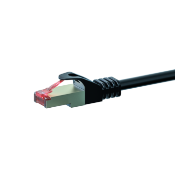 Cat6 netwerkkabel 50m zwart 100% koper - dubbel afgeschermd