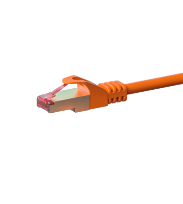 Cat6 netwerkkabel 50m oranje 100% koper - dubbel afgeschermd