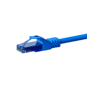 Cat6a netwerkkabel 3m blauw 100% koper - niet afgeschermd