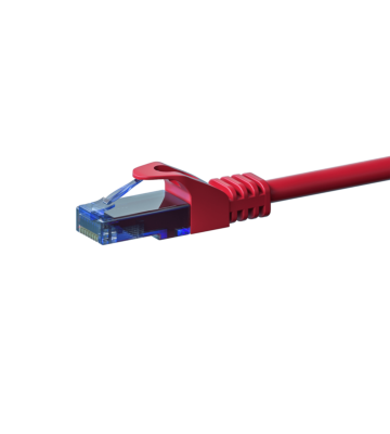Cat6a netwerkkabel 3m rood 100% koper - niet afgeschermd