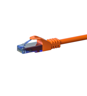 Cat6a netwerkkabel 5m oranje 100% koper - niet afgeschermd