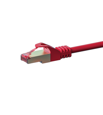 Cat6 netwerkkabel 5m rood 100% koper - dubbel afgeschermd