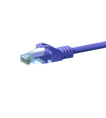 Cat5e netwerkkabel 5m paars 100% koper - niet afgeschermd