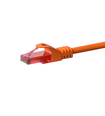 Cat6 netwerkkabel 5m oranje - 100% koper - niet afgeschermd