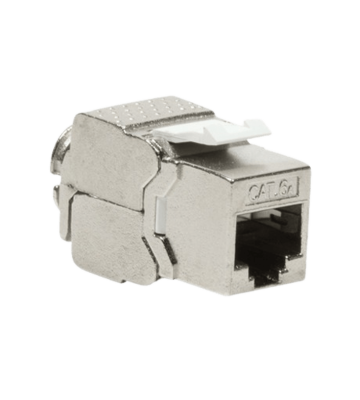 Cat6a keystone netwerkstekker (zonder gereedschap) - afgeschermd
