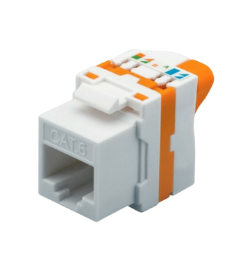 Cat6 keystone netwerkstekker (zonder gereedschap) twist - niet afgeschermd