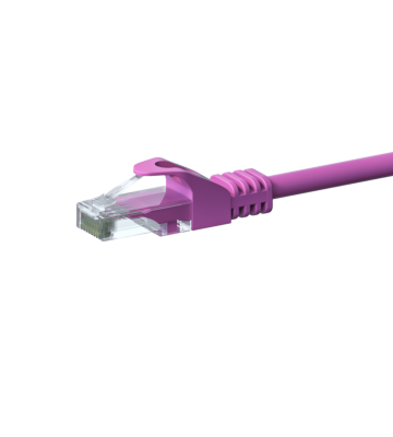 Cat6 netwerkkabel 5m roze - niet afgeschermd - CCA