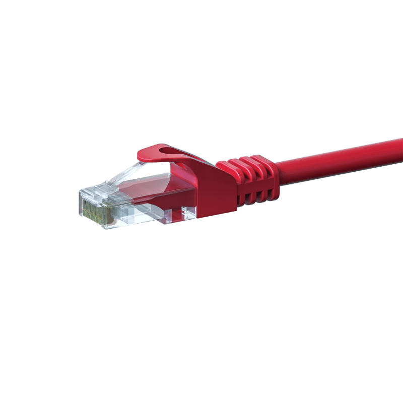 Cat5e netwerkkabel 5m rood 100% koper - niet afgeschermd