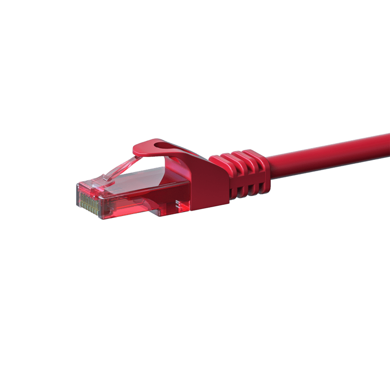 Cat6 netwerkkabel 2m rood 100% koper - niet afgeschermd