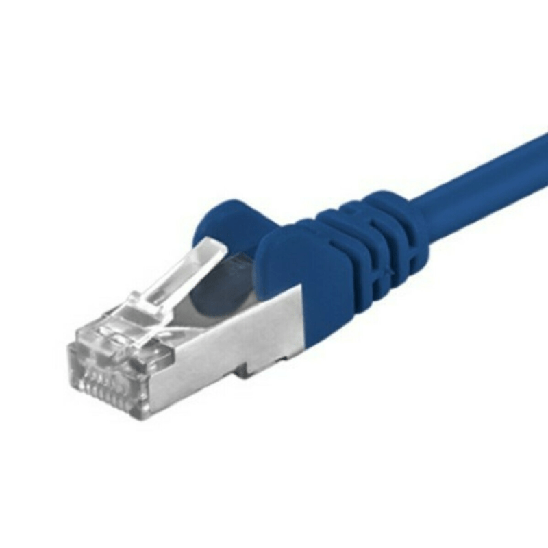 Cat5e netwerkkabel 1,50m blauw - enkel afgeschermd