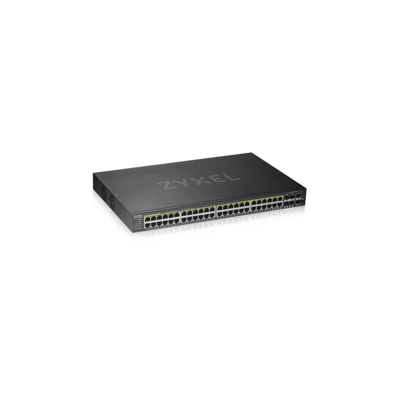 Zyxel 48-poorts GS1920 smart managed PoE+ switch