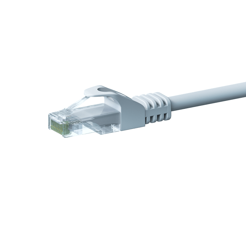 Cat5e netwerkkabel 50m wit 100% koper - niet afgeschermd