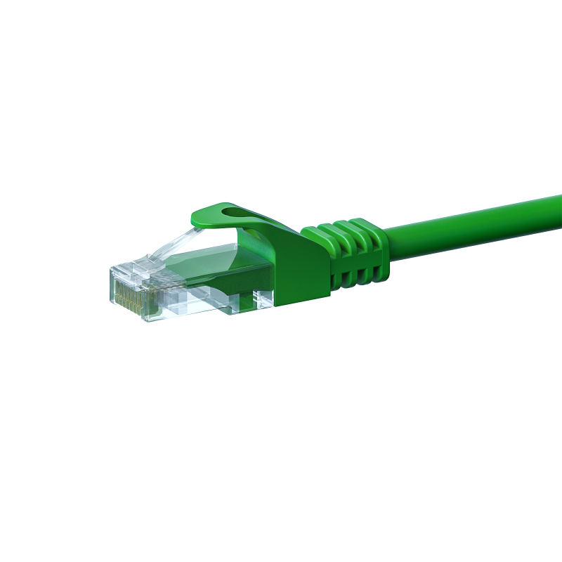 Cat5e netwerkkabel 0,50m groen 100% koper - niet afgeschermd