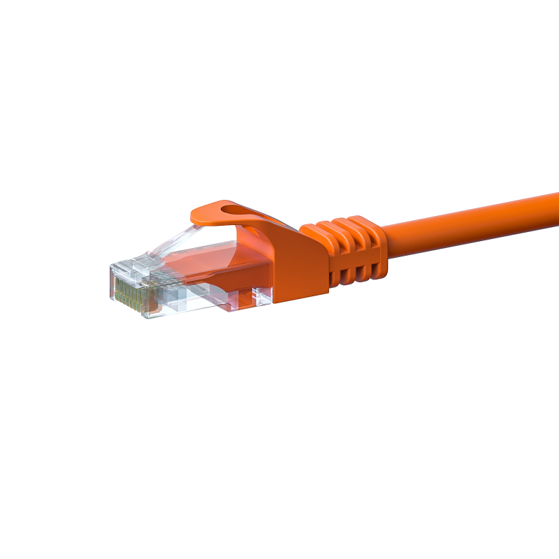 Cat5e netwerkkabel 50m oranje 100% koper - niet afgeschermd