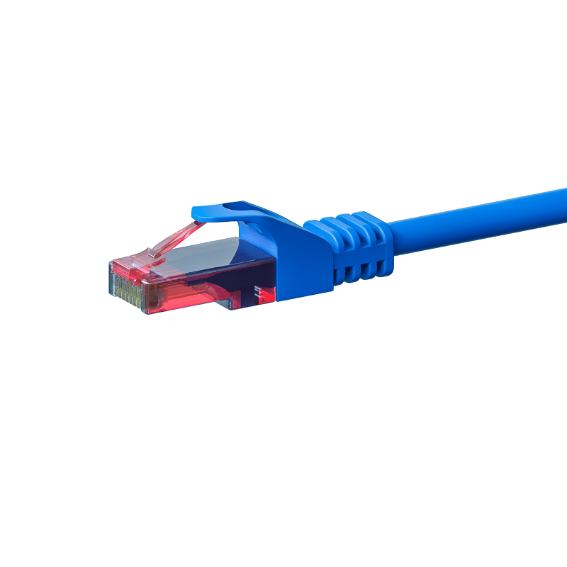 Cat6 netwerkkabel 7,50m blauw - 100% koper - niet afgeschermd
