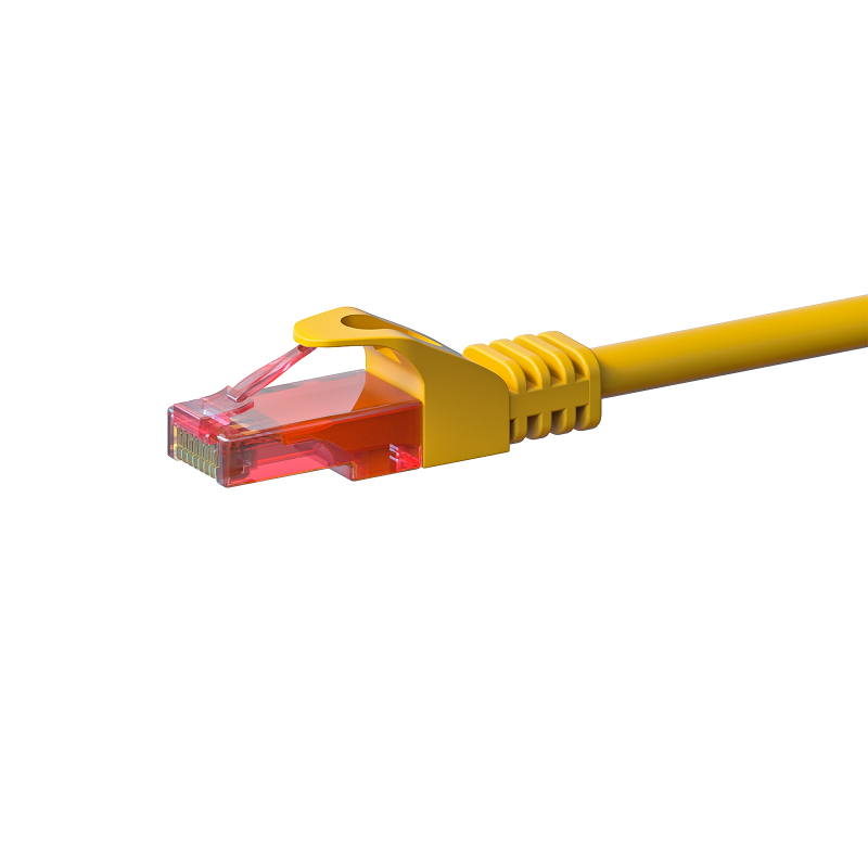 Cat6 netwerkkabel 5m geel - 100% koper - niet afgeschermd