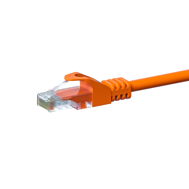 CAT5e netwerkkabel 2m oranje - niet afgeschermd - CCA