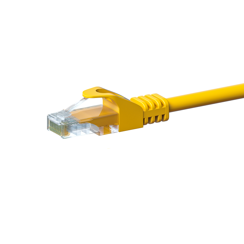 CAT5e netwerkkabel 3m geel - niet afgeschermd - CCA