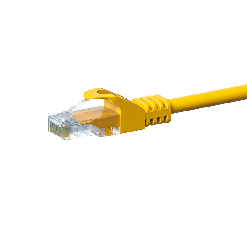 CAT5e netwerkkabel 5m geel - niet afgeschermd - CCA