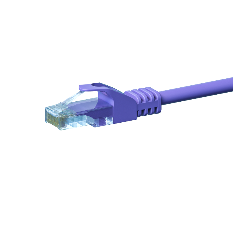 CAT5e netwerkkabel 1m paars - niet afgeschermd - CCA