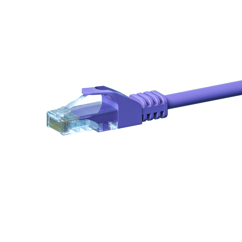 CAT5e netwerkkabel 1,50m paars - niet afgeschermd - CCA
