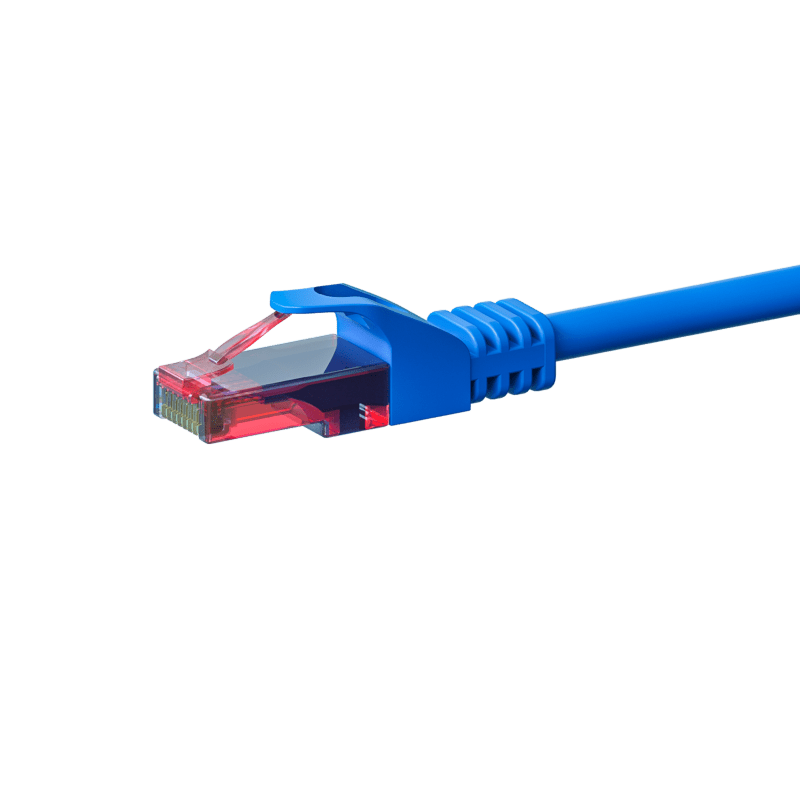 Cat6 netwerkkabel 5m blauw - 100% koper - niet afgeschermd