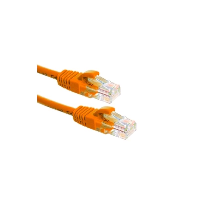 Cat6a netwerkkabel 7,50m oranje 100% koper - niet afgeschermd