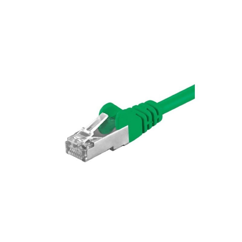 Cat5e netwerkkabel 1,50m groen - enkel afgeschermd