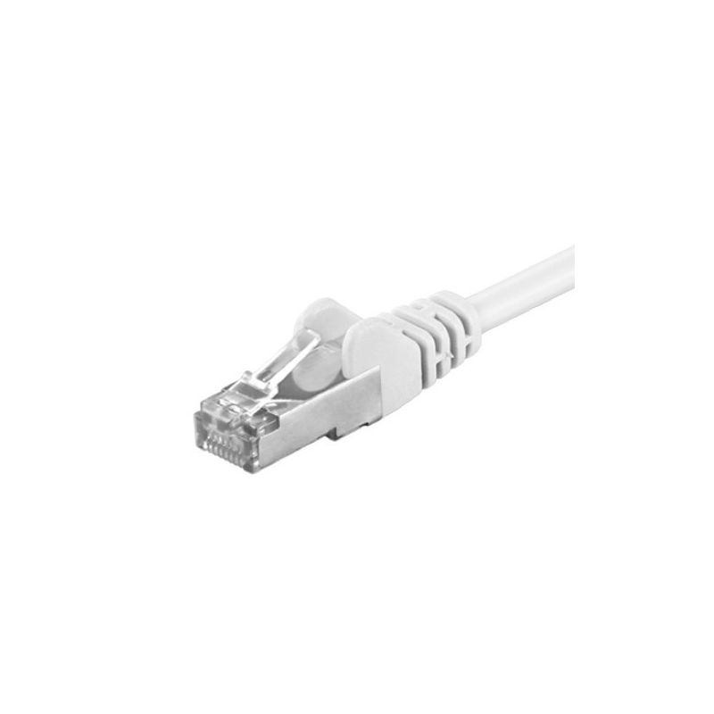 Cat5e netwerkkabel 3m wit - enkel afgeschermd