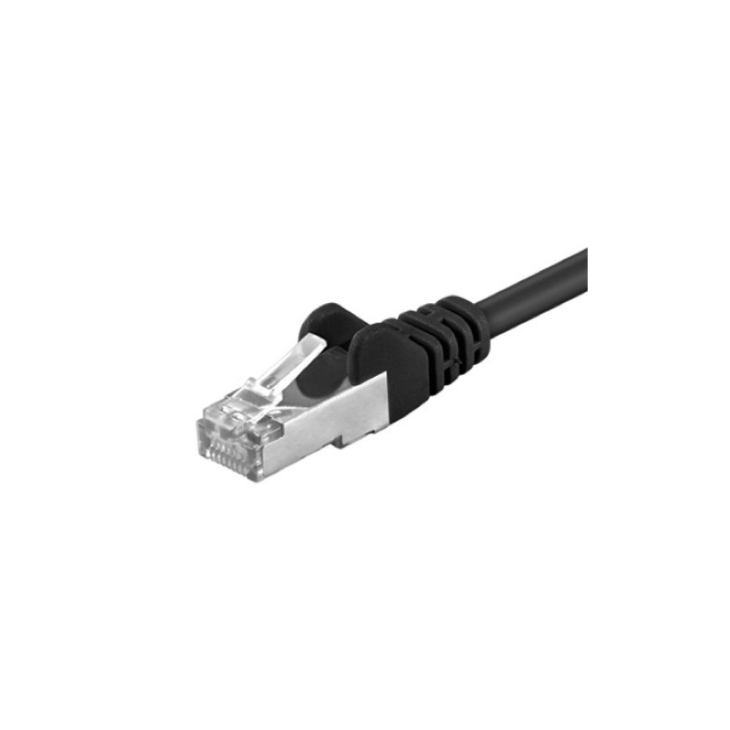 Cat5e netwerkkabel 5m  zwart- enkel afgeschermd