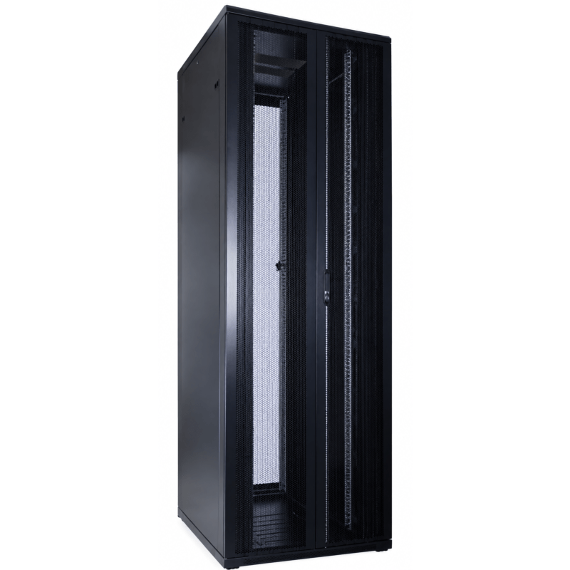 47U serverkast met dubbele geperforeerde voor- en achterdeur 800x1200x2200mm (BxDxH)