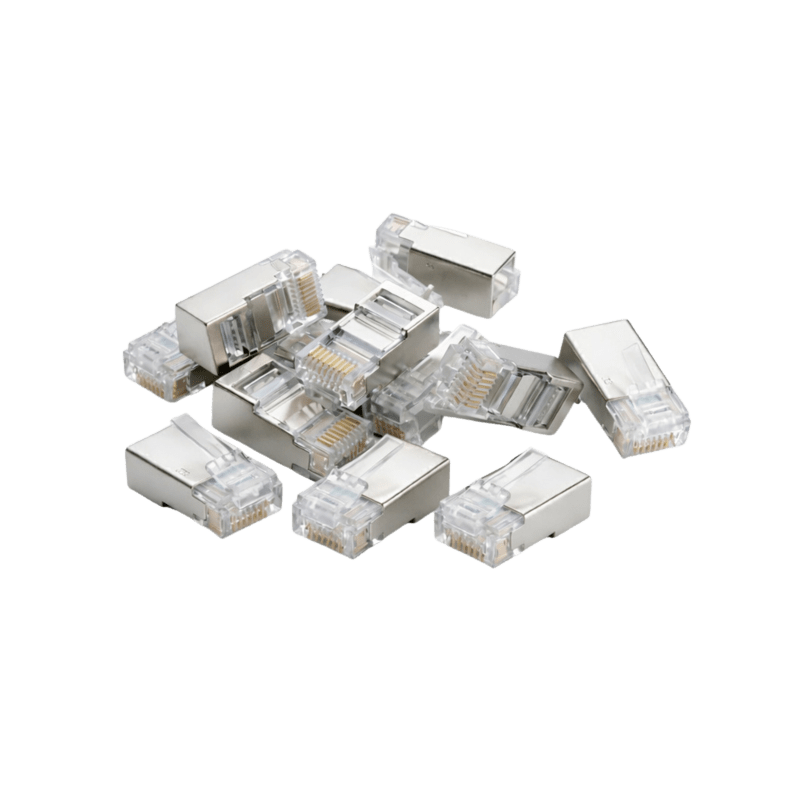 DANICOM FTP CAT6 RJ45 Connector - voor stugge kern - 10 stuks