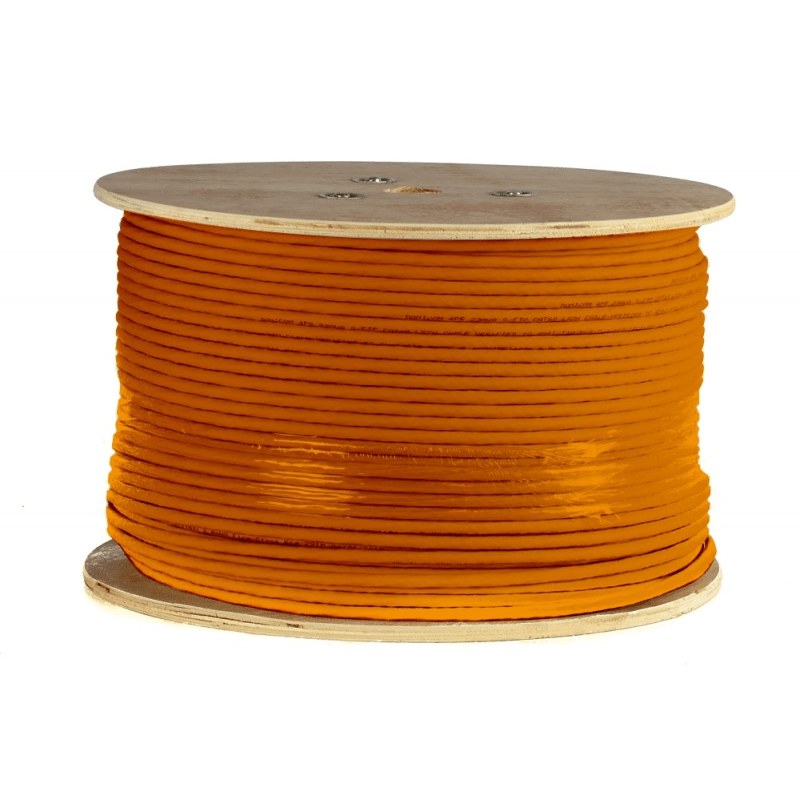 DANICOM Cat7 netwerkkabel op rol 305m stug LSZH (Dca) - dubbel afgeschermd
